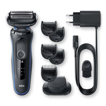 Rasoir électrique Braun Séries 5 50-B1500s Bleu et Noir