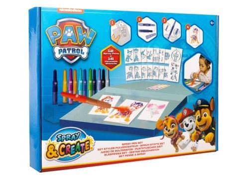 Dessin et coloriage enfant Canenco Paw Patrol Pat’Patrouille Spray Pen Set Deluxe