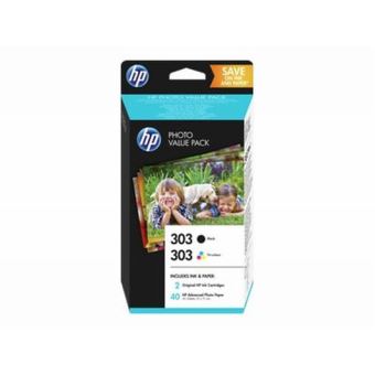 Pack Hp Photo Value 2 Cartouches Jet D Encre Noire Et Tri Couleur