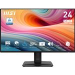 MSI PRO MP242A E2 - Écran LED - 24" (23.8" visualisable) - 1920 x 1080 Full HD (1080p) @ 120 Hz - IPS - 300 cd/m² - 1500:1 - 1 ms - HDMI, VGA, DisplayPort - haut-parleurs