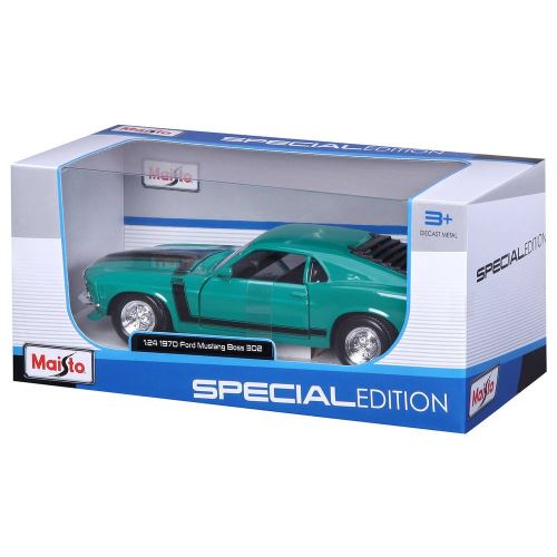 Voiture Maisto Ford Mustang Boss 302 1970 1 :24 Vert