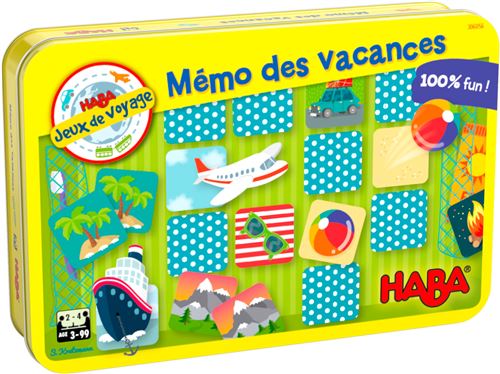 Jeu de voyage Haba Mémo des vacances