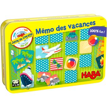 Jeu de voyage Haba Mémo des vacances