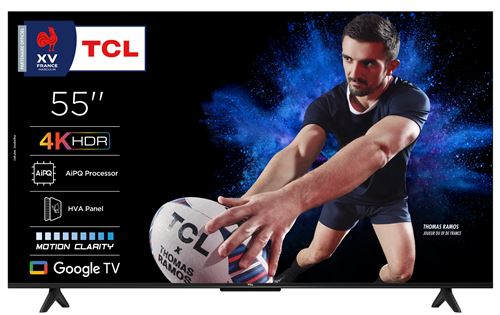 TV Hdr Tcl 55P69K 140 Cm 4K UHD 2025 Aluminium Brossé