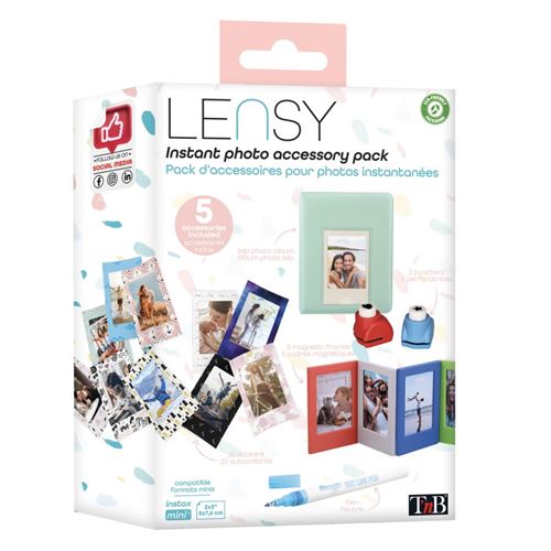 Pack d'accessoires pour photos instantanées T'n'b Lensy