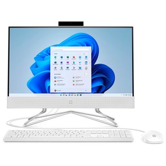 PC Tout en un HP All-in-One 22DF0165 21.5" AMD Athlon 4 Go RAM 1 To SATA Blanc neige Reconditionné