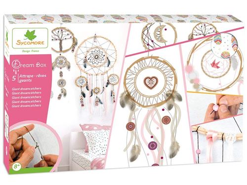 Kit créatif Au Sycomore Dream Box Attrapes Rêves Géants