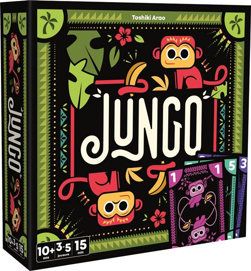 Jeu D'Ambiance Asmodee CGJUN01 – Jungo, Jeu De Cartes Tactique Pour 3 À 5 Joueurs