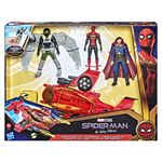 Pack de 3 figurines articulées avec véhicule jet araignée Spiderman 3 Marvel