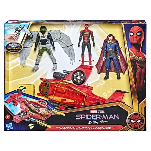 Pack de 3 figurines articulées avec véhicule jet araignée Spiderman 3 Marvel État correct - Spider-Man reconditionné disponible sur Fnac