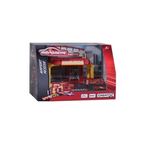 Circuit de voitures Majorette Creatix Aéroport Secours et 1 Véhicule