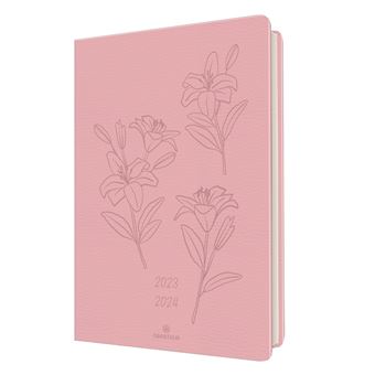 Agenda scolaire semainier Oberthur 2023 2024 25 PEFC S/S Summerside Rose