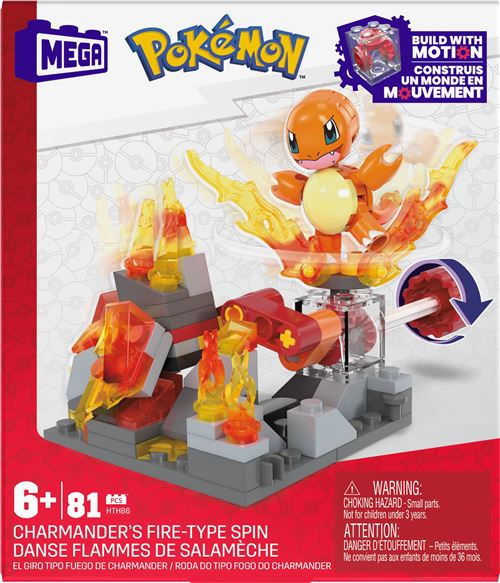 Mega Multicolore Jeu De Construction Danse Flammes De Salamèche