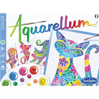 Dessin et coloriage enfant Aquarellum Junior Chats - Dessin et coloriage  enfant