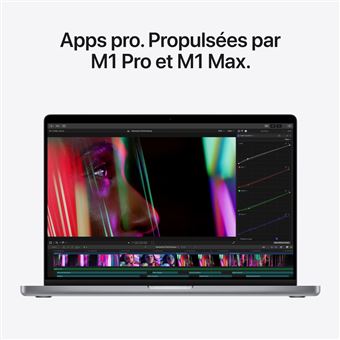 170€ sur Apple MacBook Pro 14'' 512 Go SSD 16 Go RAM Puce M1 Pro