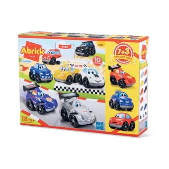 Jeu de construction Ecoiffier Coffret 10 véhicules Fast Car