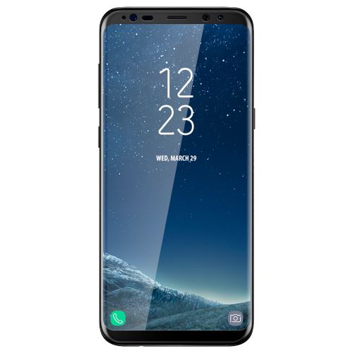 Avizar Film Protège Ecran Verre Trempé Samsung Galaxy S8 Plus - Bords Incurvés noir