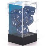 Jeu de rôles Chessex Set de 7 dés Opaque Bleu et Blanc