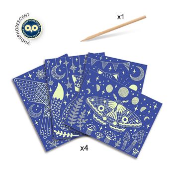 Cartes à gratter Dans la nuit Djeco