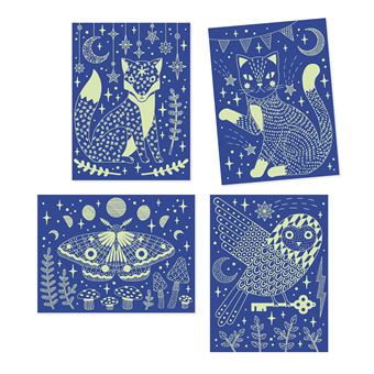 Cartes à gratter Dans la nuit Djeco