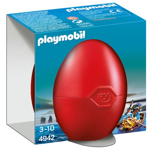 Playmobil Les Oeufs De Pâques 4942 Pirate Avec Barque Et Trésor