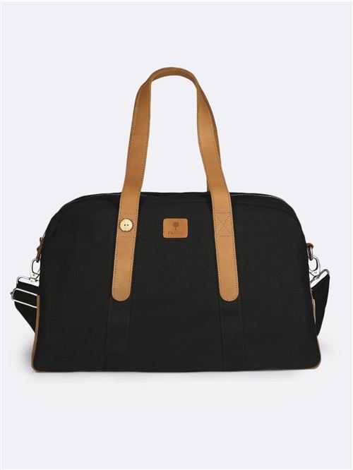 Sac de voyage en coton Faguo Noir