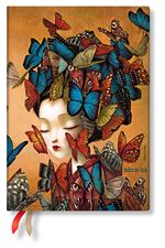 Agenda scolaire Paperblanks 2022 2023 1 Jour par page Madame Butterfly Midi