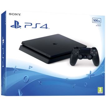 Sony PlayStation 4 - Console de jeux - HDR - 500 Go HDD - noir de jais