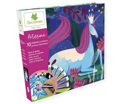 Kit créatif Au Sycomore Artissimo Paillettes et Dorures Animaux Fantastiques
