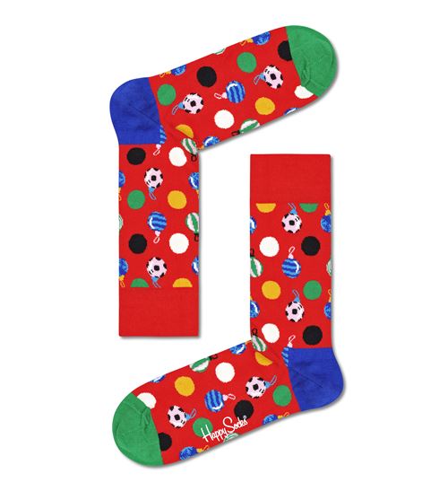 Set de 2 Paires de Chaussettes hautes et mi-bas Happy Socks Baubles Taille 36-40