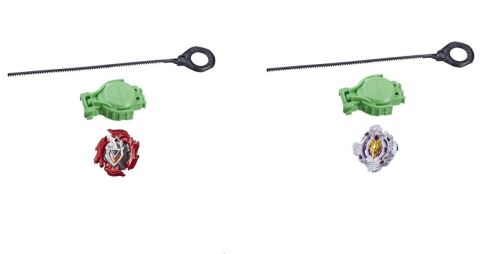 Starter Pack Beyblade Burst Turbo Slingshock Lanceur et Toupie Modèle aléatoire