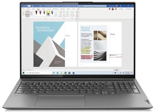 PC Portable Lenovo Yoga Slim 7 Pro 16ACH6 16" Ecran tactile AMD Ryzen 5 16 Go RAM 512 Go SSD Gris