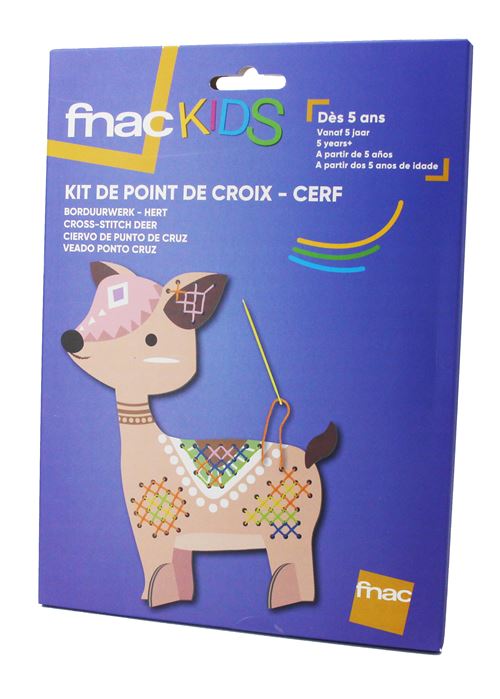 Kit de point de croix Fnac Kids Cerf