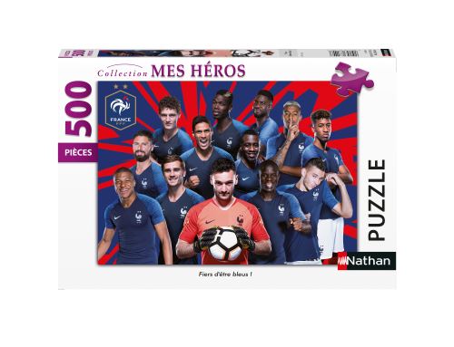 Nathan puzzles - Puzzle 500 pièces - Fiers d'être bleus ! / FFF