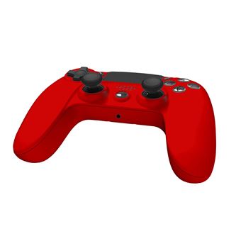 Manette sans fil Freaks And Geeks avec prise Jack pour PS4 Rouge