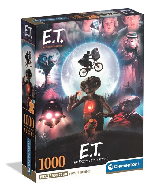 Puzzle 1000 pièces : E.T. Clementoni Puzzles