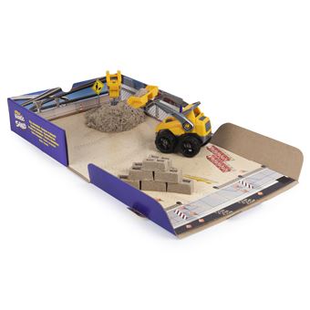 Pâte à modeler Kinetic Sand Coffret Chantier Creuser et Démolir
