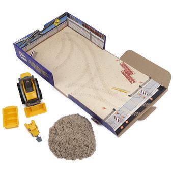 Pâte à modeler Kinetic Sand Coffret Chantier Creuser et Démolir