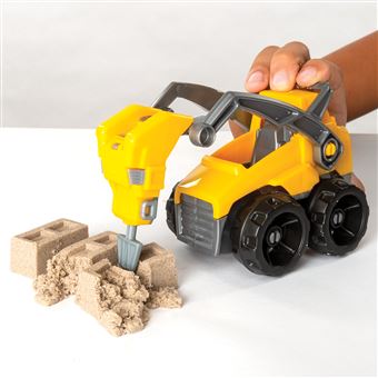 Pâte à modeler Kinetic Sand Coffret Chantier Creuser et Démolir
