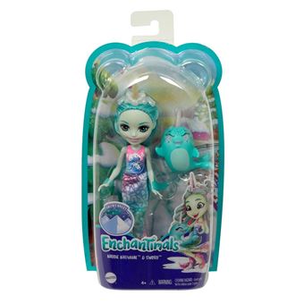 Poupee Enchantimals Naddie Et Sword 15 Cm Bleu Poupee Achat Prix Fnac
