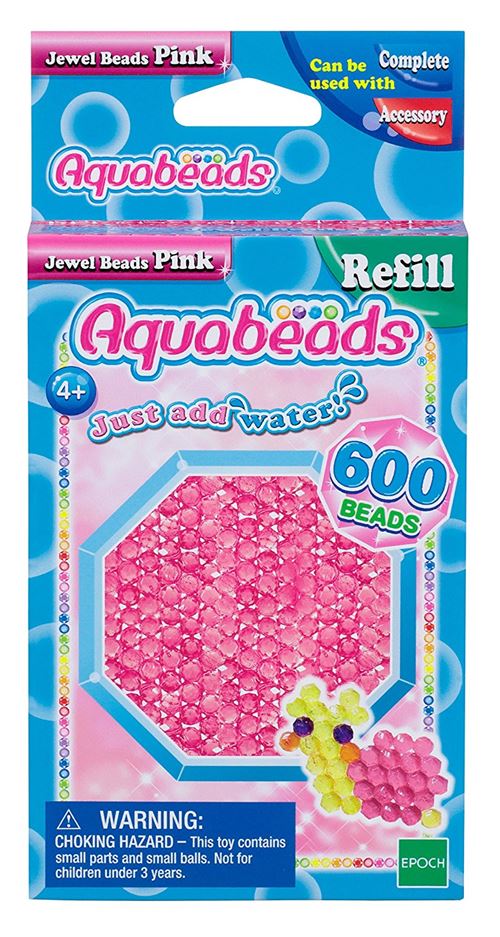 Recharge Aquabeads Perles à facettes Rose