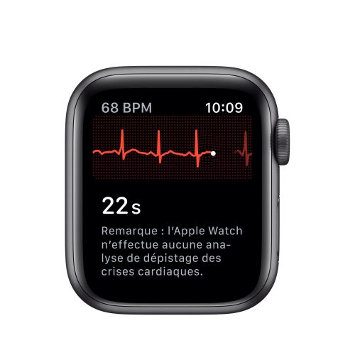 Apple Watch Series 5 GPS 40 mm Boitier en Aluminium Gris Sidéral avec  Bracelet Sport Noir - Apple Watch - Achat \u0026 prix | fnac