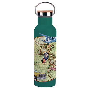 Bouteille isotherme avec anse Kiub Voyage 590ml Vert