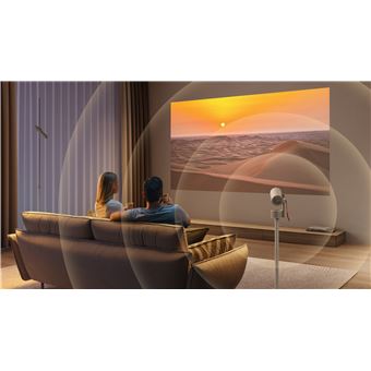 Le MoGo 3 Pro est un videoprojecteur portable qui allie compacite et performance. Il offre des videos Full HD, une luminosite de 450 lumens, et un support reglable integre. Le pied de sol contient une batterie qui offre jusqu''a 2h30 d''autonomie.