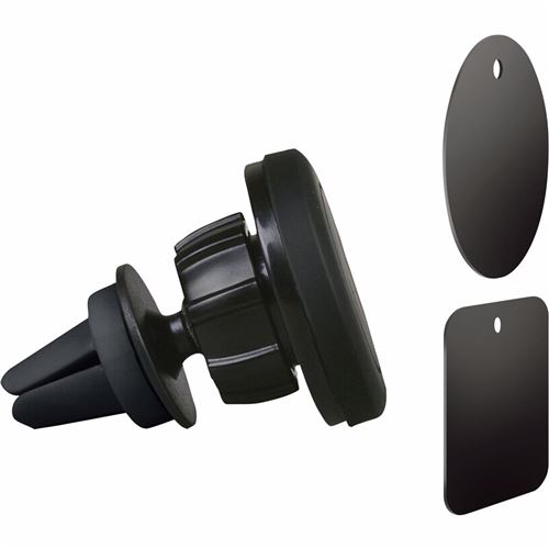 Support auto magnétique Wefix à grille d'aération Noir