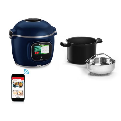 Moulinex Multicuiseur intelligent Cookeo Touch Pro, Balance integree, Connecte, CE943410 - Moulinex