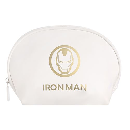 Trousse à maquillage demi-cercle Miniso Marvel Iron Man Blanc