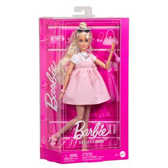 Poupée Barbie Deluxe Style Robe Rose Bonbon - 1