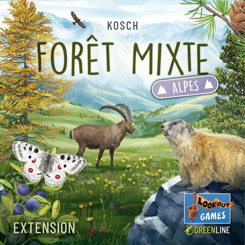 Jeu de stratégie Asmodee Forêt Mixte Extension Alpes