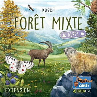 Jeu de stratégie Asmodee Forêt Mixte Extension Alpes